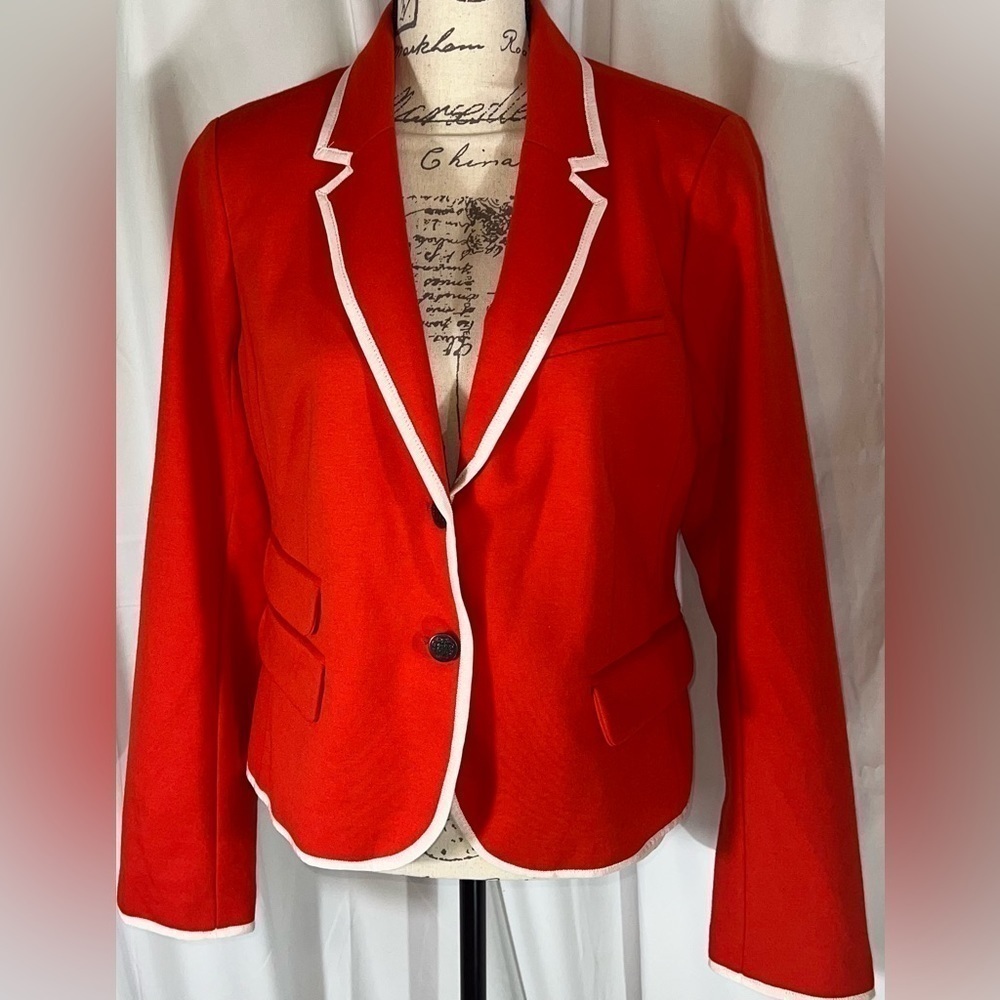 The Academy Blazer GAP Size 12 Vibrant Orange